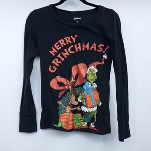 Dr. Seuss Grinch 'Merry Grinchmas!' Graphic Tee Medium Youth